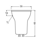 OSRAM LED-reflektor GU10, PAR11, 3 W, 2 700 K, 36°, dimbar