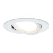 Paulmann spot Nova Coin rund, svängbar, vit