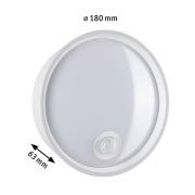 Paulmann Platomo LED-utomhusvägglampa sensorvit