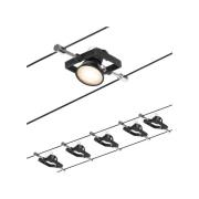 Paulmann Wire Mac II vajersystem, 5 lampor, 5 m, svart