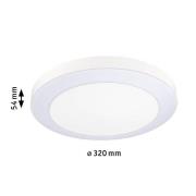 Paulmann LED-utomhustaklampa Circula, vit, sensor, IP44