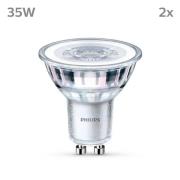 Philips LED-lampa GU10 3,5W 275lm 840 klar 36° 2st