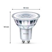 Philips LED-lampa GU10 4,6W 355lm 827 klar 36° 6st