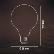 Calex E27 G95 4,5W LED-filament guld 821 dimbar