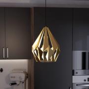 EGLO Hänglampa Carlton, 1 lampa, guld, Ø 31 cm