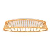 EGLO LED-taklampa Luppineria träfläta Ø45cm