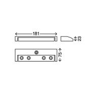 Briloner Lero - lutbar LED-bänklampa batteridriven