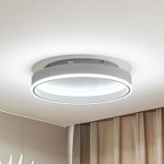 Lindby Smart LED-taklampa Yasmen, vit, metall, CCT, Tuya