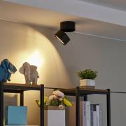 Lindby takspotlight Thorid, 19 cm, set om 2, svart, G9