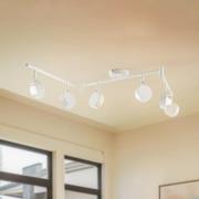 Lindby strålkastare Jyla, vit, lins, 3 000 K, 6-ljus, GX53