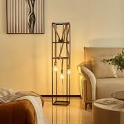 Lucande Vlados golvlampa, bur, 3 lampor.