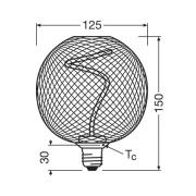 OSRAM Decor LED Spiral Filament Globe E27 3,5W guld 1 800K