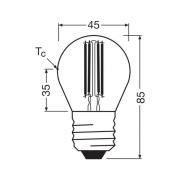 OSRAM LED-filamentlampa E27 2,2W 2700K 470lm