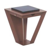 Les Jardins LED-solcellslampa Metro med sensor, corten