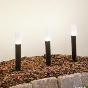 Lindby Smart LED-sockellampa Elvor, CCT, RGB, Tuya, 3 enheter