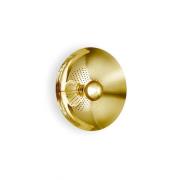 DESIGN BY US Vägglampa Wanted, kontakt, järn, guld, Ø 32 cm