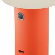 HELL LED-bordslampa Tiny-B, orange, höjd 13 cm, IP54, USB