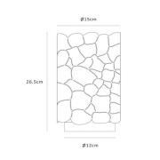 Lucide Almelo bordslampa, svart/guld, Ø 15 cm, metall