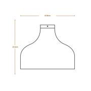 LEDVANCE Taklampa Hat, Ø 36 cm, brun, wellpapp