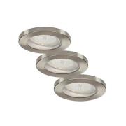 ELC Delfan LED-badinbyggnadslampor, 3 st, silver