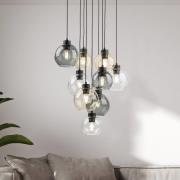 TK Lighting Hänglampa Cubus Mix, Ø 58 cm, 9 lampor, flerfärgad, glas, ...