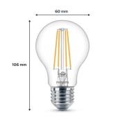 Philips LED-lampa E27 7W 850lm 4 000 K klar 2-pack
