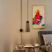 Nowodvorski Lighting Vägglampa Dover med stickkontakt, svart, 1 lampa