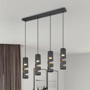 Trio Lighting Stream hänglampa, svart Längd 80 cm 4 lampor metall GU10