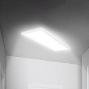Briloner Move LED-panel, sensor, 58 x 20 cm, IP44, plast, vit
