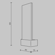 Maytoni LED-vägglampa Ornate, krom/klar, höjd 31 cm, glas