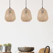 EGLO Hänglampa Dembleby, 3 lampor, natur