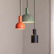 Argon Hänglampa Selma, 3 lampor, grön/röd/svart