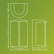 Philips LED-utomhusvägglampa Reese UE, antracit, aluminium, IP44