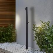 Lindby LED-väglampa Luzian, höjd 120 cm, svart, jordspett