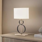 Argon Bordslampa Priam, svart/guld, stål, höjd 42 cm