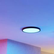 EGLO connect Smart påbyggnadslampa med LED Fueva 6-Z, svart, Ø38cm