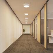 Arcchio LED-taklampa Vanida, vit, Ø 40 cm, upp/ner