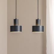 SIGMA Hänglampa Rif 2, antracit, 2 lampor, linjär, stål