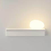 Vibia LED-vägglampa Suite, sten höger, vit, 14 cm