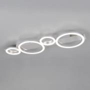 Reality Leuchten LED-taklampa Lumos, krom, 4 000 K, metall, längd 72 c...