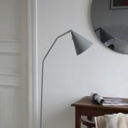 Markslöjd LED-golvlampa Funil, grå, metall, dimbar