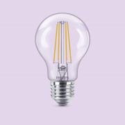 Philips LED-lampa E27 A60 7W 806lm 2700K Filament 6-pack
