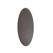 TK Lighting Luna vägglampa, brun, indirekt ljus, Ø 30 cm, stål