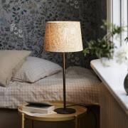 PR Home Bordslampa BASE ELDERTREE, gul, höjd 58 cm, tyg
