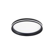 Fabas Luce LED-taklampa Isy, svart, Ø 35 cm, metall, CCT, dimbar