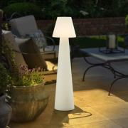 Lucande terrasslampa Gauri, vit, höjd 107 cm, IP65