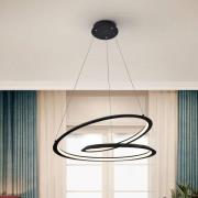 Schuller Valencia Looping LED-pendellampa, svart. Metall, aluminium. Ø...