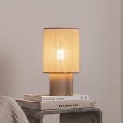 Envostar Asolita bordslampa träbas skärm beige