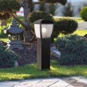 Searchlight Seattle pollare, IP44, svart, höjd 73 cm, metall