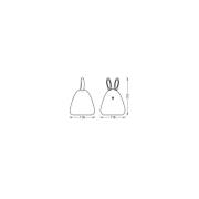 OSRAM LED-batteridriven nattlampa NIGHTLUX RABBIT vit USB RGB touch